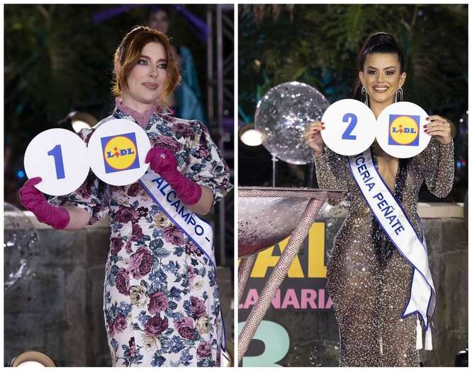 Las candidatas de Alcampo Telde y Tapicería Peñate/TA.